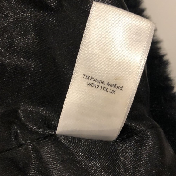 Cynthia Rowley black faux fur bomber jacket L super soft and mint condition - Picture 13 of 13